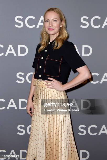 Beth Riesgraf attends the SCAD aTVfest 2020 - "68 Whiskey" Press Junket on February 28, 2020 in Atlanta, Georgia.