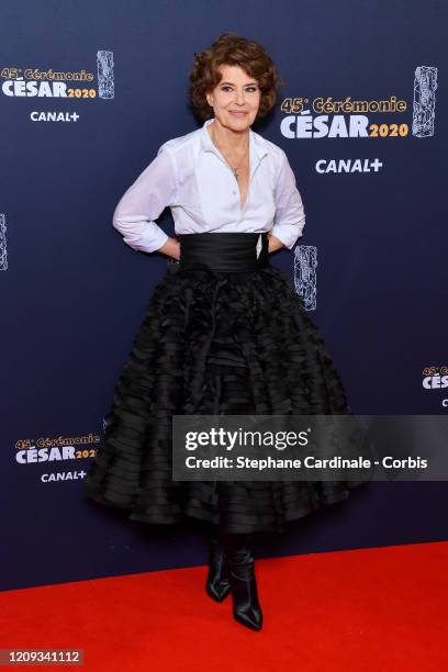 Fanny Ardant arrives at the Cesar Film Awards 2020 Ceremony At Salle Pleyel In Paris on February 28, 2020 in Paris, France.