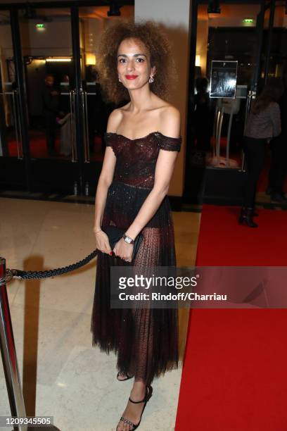 Journalist Leïla Slimani attends the Cesar Film Awards 2020 Ceremony at Salle Pleyel In Paris on February 28, 2020 in Paris, France.