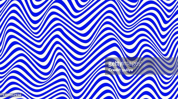 abstract curved lines background in white and blue color, wave pattern - royal blue stock illustrations
