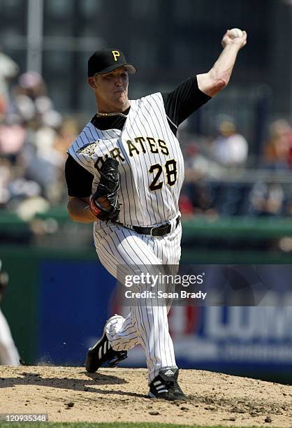 Pittsburgh Pirates Paul Maholm delivers during action against the Washington Nationals at PNC Park in Pittsburgh, Pennsylvania on July 16, 2006.