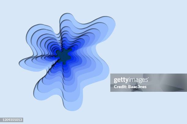 abstrackt background - contour lines - paper cut out - tiered stockfoto's en -beelden