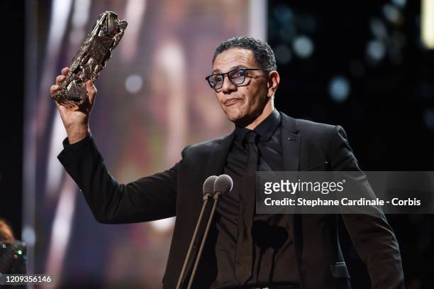 Roschdy Zem on stage during the Cesar Film Awards 2020 Ceremony At Salle Pleyel In Paris on February 28, 2020 in Paris, France.