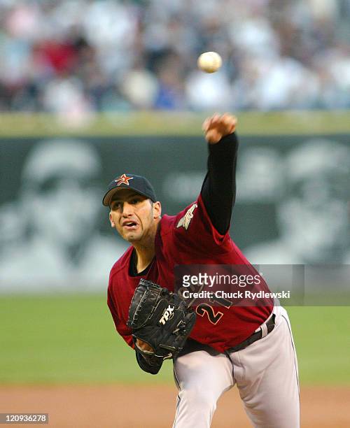Houston Astros starting pitcher Andy Pettitte pitches during the game against the Chicago White Sox June 23, 2006 at U.S. Cellular Field in Chicago,...