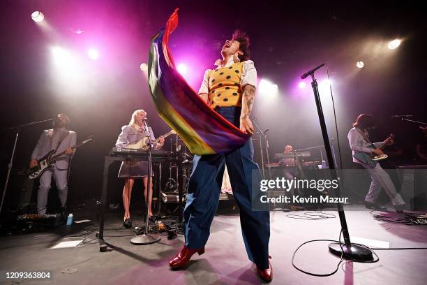 Harry Styles performs for SiriusXM and Pandora in New York City at Music Hall of Williamsburg on February 28, 2020.