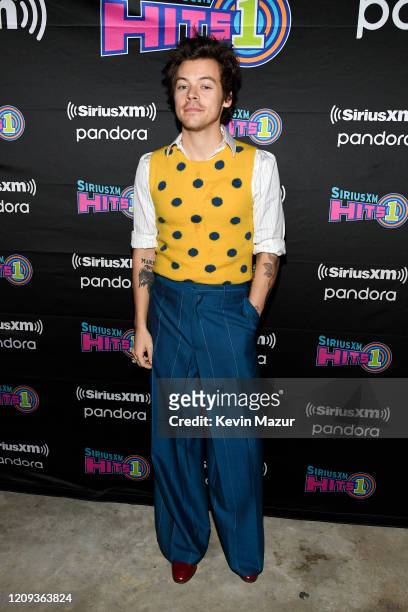 Harry Styles performs for SiriusXM and Pandora in New York City at Music Hall of Williamsburg on February 28, 2020.