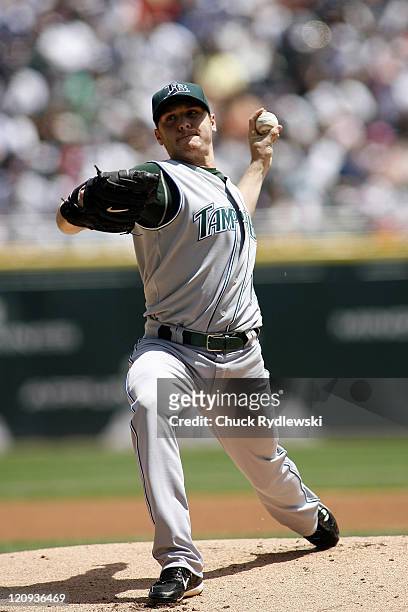 Tampa Bay Devil Rays Starter, Scott Kazmir pitches during their game versus Chicago White Sox May 27, 2007 at U.S. Cellular Field in Chicago,...