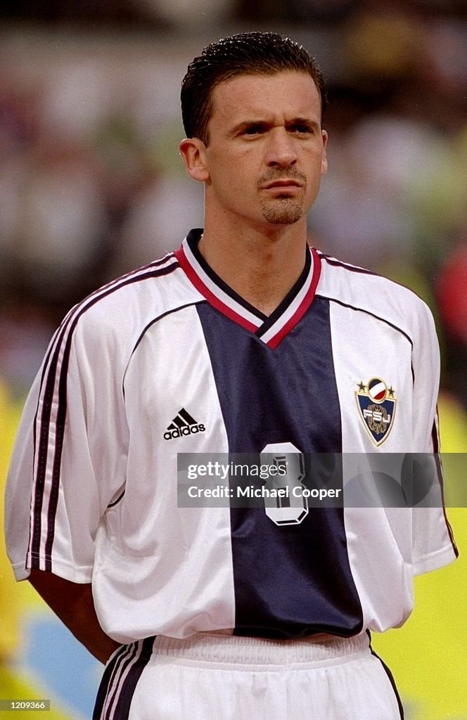 Predrag Repic Portrait of Predrag Mijatovic of Yugoslavia before the Euro 2000 ...