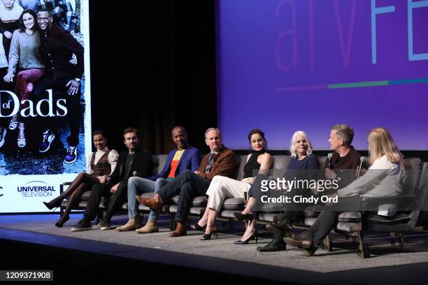 Michele Weaver, Clive Standen, J. August Richards, Michael O'Neill and Sarah Wayne Callies, Joan Rater and Tony Phelan attend SCAD aTVfest 2020 -...