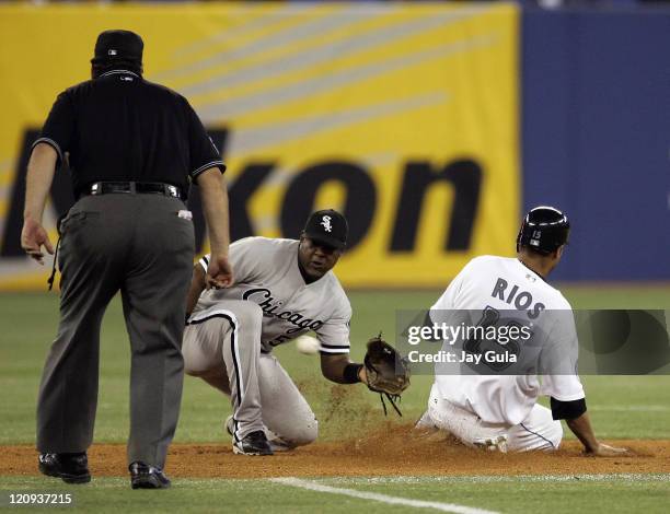Toronto Blue Jays Rf Alex Rios Photos and Premium High Res Pictures ...