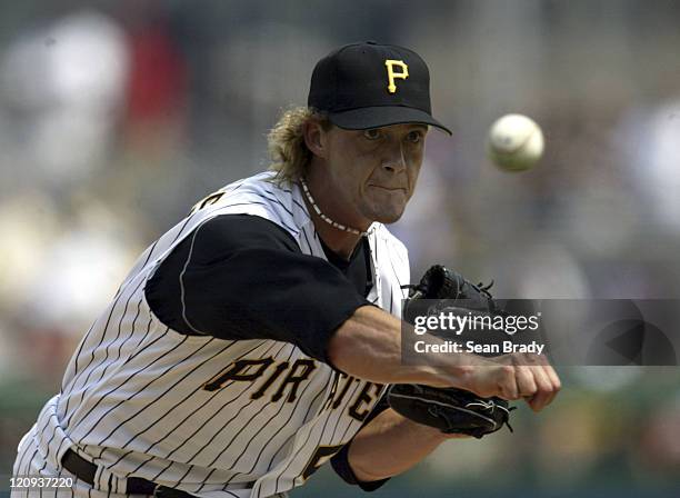 Pittsburgh Pirates Jonah Bayliss delivers against Detroit during action at PNC Park in Pittsburgh, Pennsylvania on July 2, 2006.