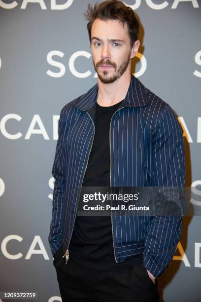 Sam Keeley attends the SCAD aTVfest 2020 - "68 Whiskey" Press Junket on February 28, 2020 in Atlanta, Georgia.