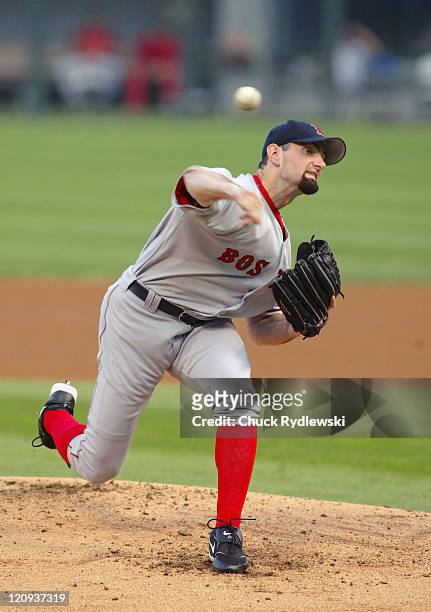 Boston Red Sox Starting pitcher, Matt Clement, pitches during the game against the Chicago White Sox July 21, 2005 at U.S. Cellular Field in Chicago,...