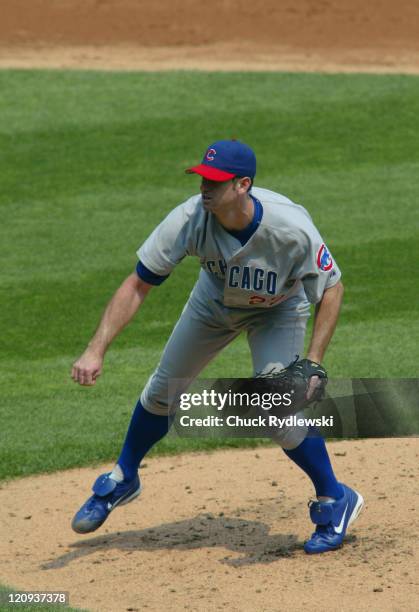 Chicago Cubs Starting Pitcher, Mark Prior, makes his return to the Cubs by allowing only one hit for 6 innings during the Interleague game against...