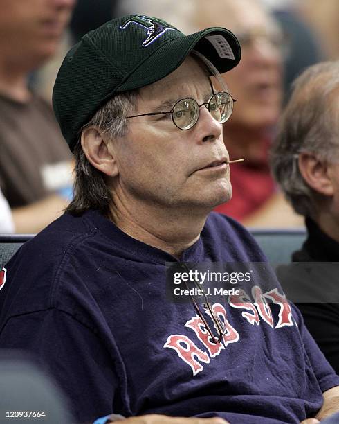 Author Stephen King was in attendance at Monday night's game with the Tampa Bay Devil Rays and New York Yankees at Tropicana Field in St. Petersburg,...