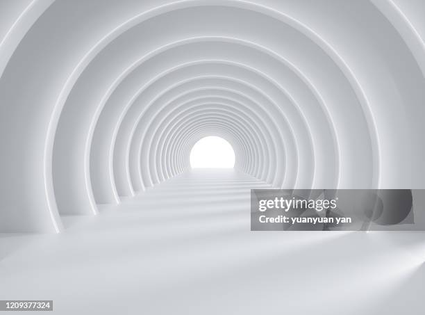 3d rendering abstract background - tunnel stockfoto's en -beelden