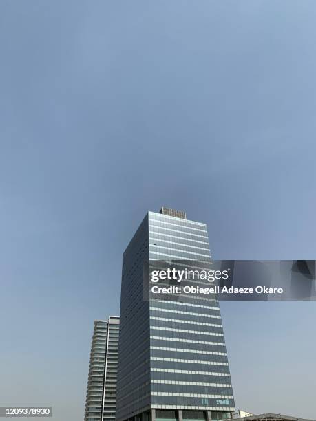 two buildings in a row. - nigeria city stockfoto's en -beelden