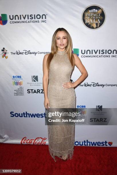 Zulay Henao attends The National Hispanic Media Coalition's 2020 Impact Awards at the Beverly Wilshire Four Seasons Hotel on February 28, 2020 in...