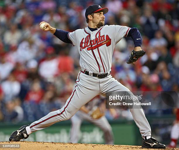 Atlanta Braves pitcher John Smoltz in action Wednesday, May 3, 2006 at Citizens Bank Park in Philadelphia, PA. The Philadelphia Phillies defeated the...