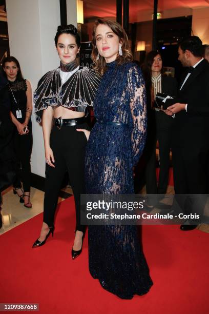Noemie Merlant and Adele Haenel arrive at the Cesar Film Awards 2020 Ceremony At Salle Pleyel In Paris on February 28, 2020 in Paris, France.