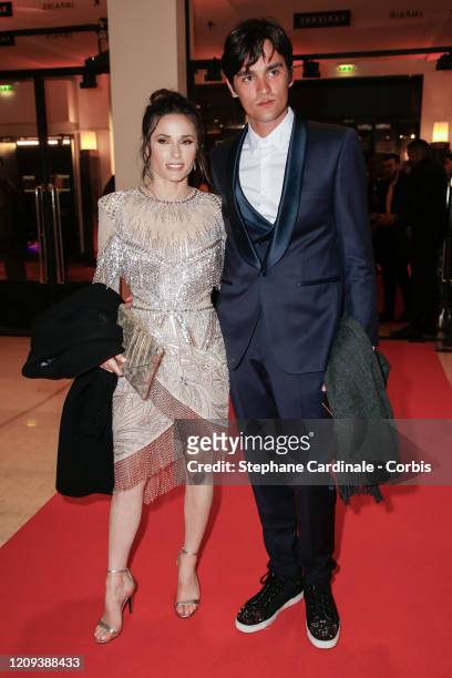 Capucine Anav and Alain Fabien Delon arrive at the Cesar Film Awards 2020 Ceremony At Salle Pleyel In Paris on February 28, 2020 in Paris, France.