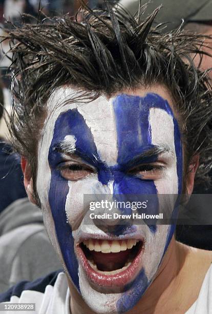 Villanova student Monday, February 13, 2006 at the Wachovia Center in Philadelphia, PA. Villanova University upset University of Connecticut 69-64.