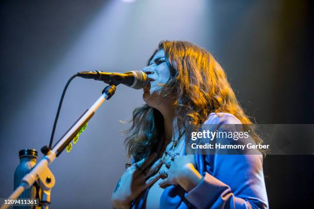 Bethany Cosentino of the band Best Coast Performs At The Novo at The Novo by Microsoft on February 28, 2020 in Los Angeles, California.