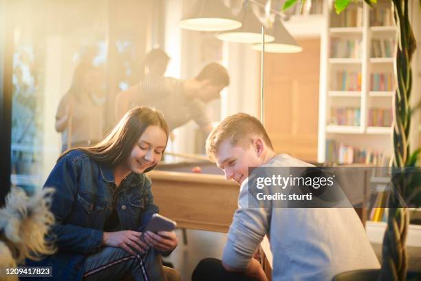 connected students - youth club stock pictures, royalty-free photos & images