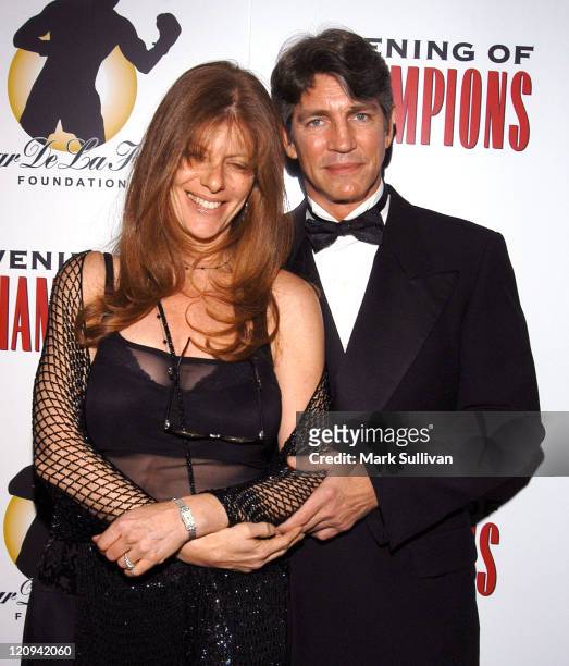 Eliza and Eric Roberts during Oscar De La Hoya Hosts 7th Annual Evening of Champions at The Regent Beverly Wilshire Hotel in Beverly Hills,...