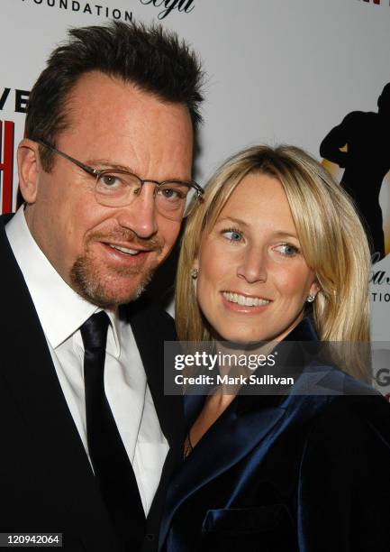 Tom Arnold and wife during Oscar De La Hoya Hosts 7th Annual Evening of Champions at The Regent Beverly Wilshire Hotel in Beverly Hills, California,...