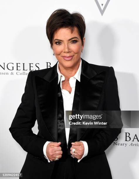 Kris Jenner arrives at the Los Angeles Ballet Gala 2020 at The Broad Stage on February 28, 2020 in Santa Monica, California.