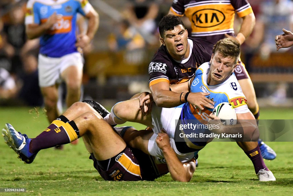 NRL Trial - Broncos v Titans