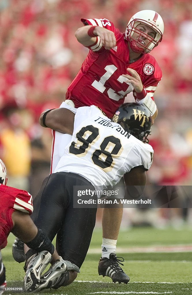 NCAA Football - Wake Forest vs Nebraska - September 10, 2005