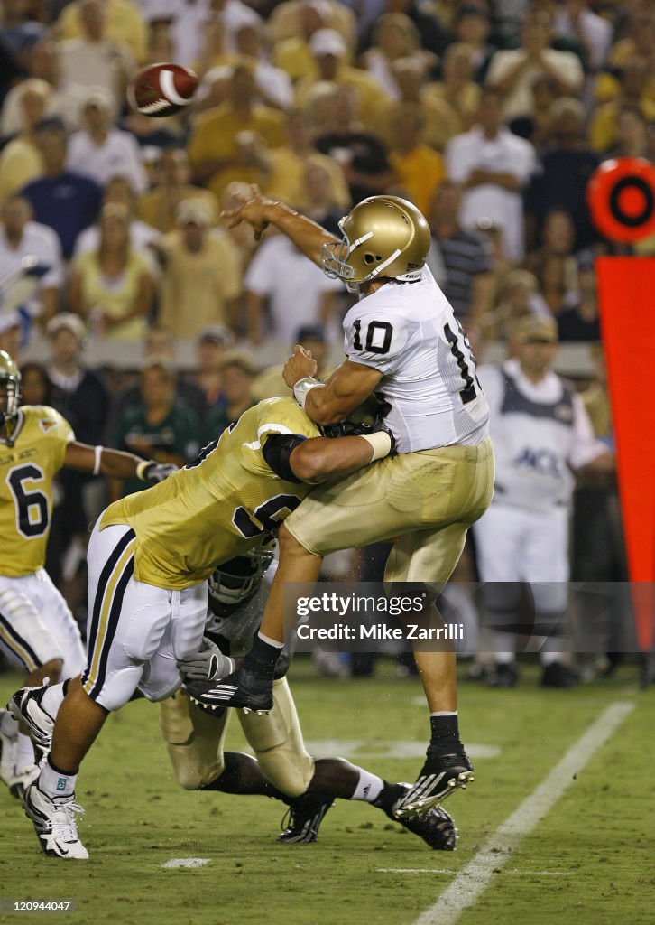 NCAA Football - Notre Dame vs Georgia Tech - September 2, 2006