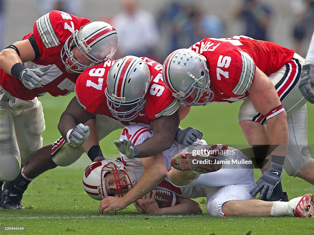 NCAA Football - Ohio State Buckeyes vs Wisconsin Badgers - -October 9, 2004