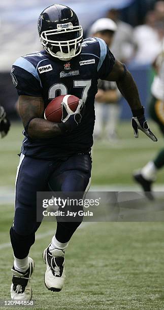 Toronto Argonauts running back Ricky Williams in action vs the Edmonton Eskimos in CFL action at Rogers Centre in Toronto, Canada. October 9, 2006