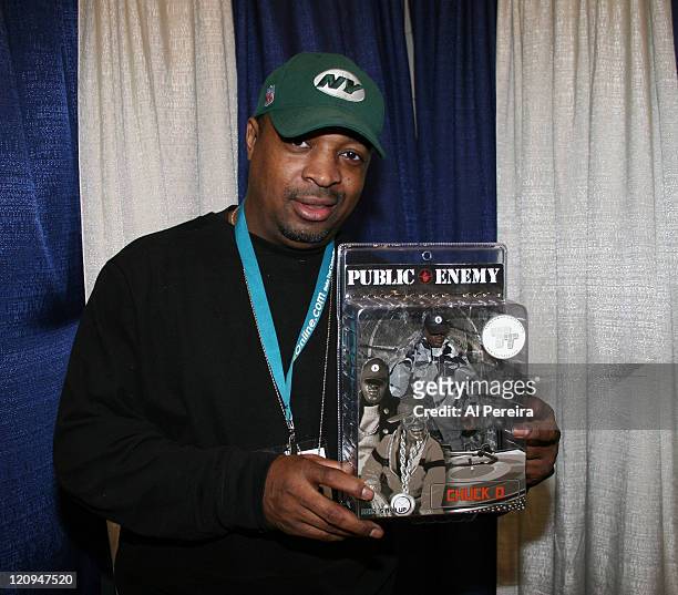 Chuck D. Of Public Enemy during Chuck D. Of Public Enemy Sighting at New York Comic-Con 2007 at Jacob Javitz Center in New York, New York, United...
