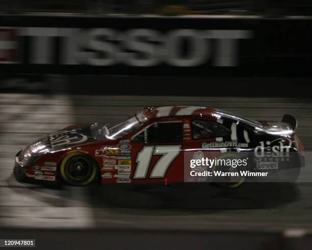 Matt Kenseth crossing the finish line at the Stater Brothers 300 NASCAR BUSCH SERIES being run at California Speedway, Fontana, Ca. Feb 24, 2007....