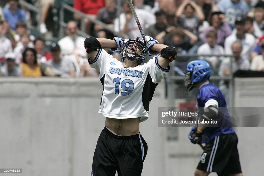 NCAA Lacrosse - Division I - Championship Game - Duke vs Johns Hopkins