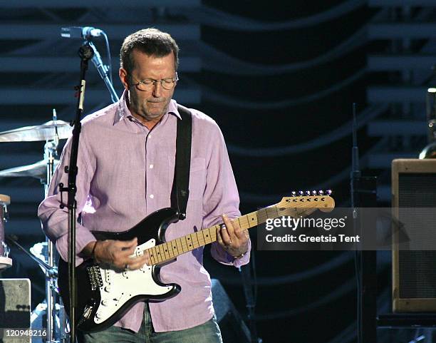 Eric Clapton during Eric Clapton in Concert at The Ahoy' in Rotterdam - June 1, 2006 at Ahoy' in Rotterdam, Netherlands.