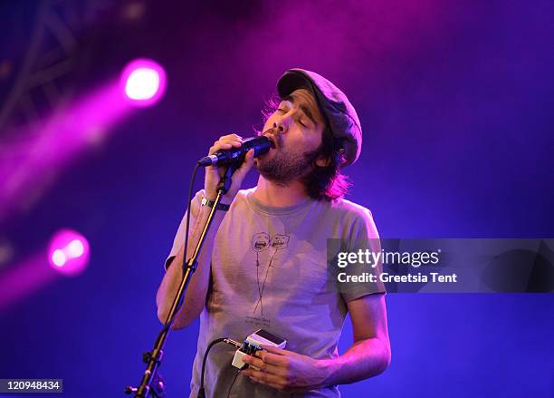 Patrick Watson performs live on Day 3 of the Lowlands Festival on August 23, 2009 in Biddinghuizen, Netherlands.