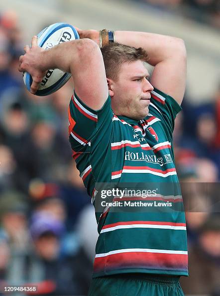 Ross Kerr Rugby Jake Kerr of Leicester Tigers in action during the Gallagher... News ...