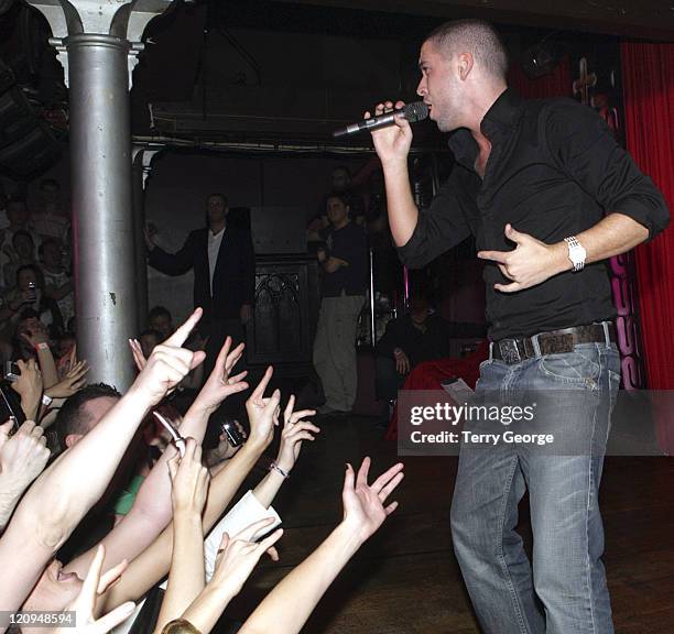 Shayne Ward during X-Factor Winner Shayne Ward in Concert at Essential in Manchester - March 11, 2006 at Essential Nightclub in Manchester, Great...