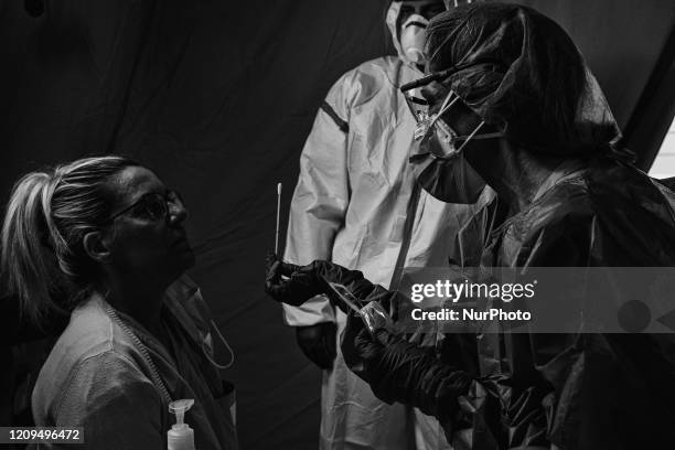 Image was converted to black and white) Ospedali Riuniti Padova Sud Mother Teresa of Calcutta of Schiavonia opens its doors to the press. It was the...