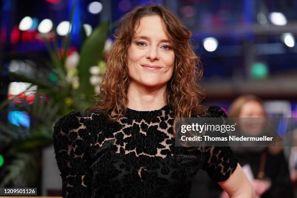 Anne Ratte-Polle arrives for the closing ceremony of the 70th Berlinale International Film Festival Berlin at Berlinale Palace on February 29, 2020...