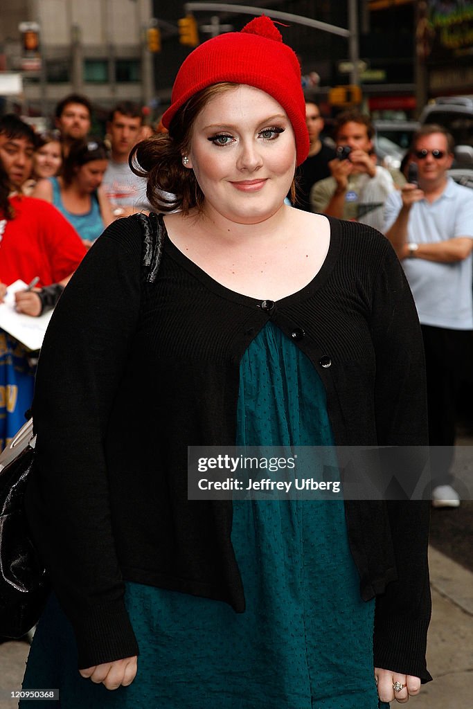 Mike Myers, Denis Leary, Kevin Robinson, Adele and Stevie Wonder Visit "Late Show with David Letterman" - June 16, 2008
