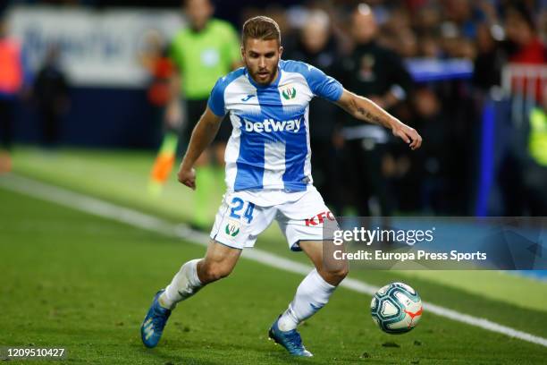 Kevin Rodrigues of Leganes in action during the Spanish League, La Liga, football match played between CF Leganes and Deportivo Alaves at Butarque...