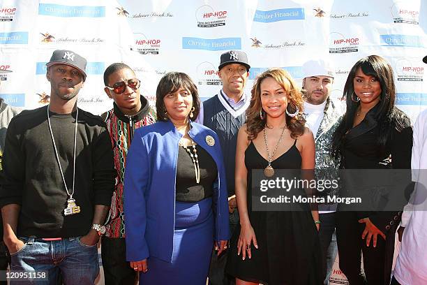 Bryan-Michael Cox, Yung Joc Monique Tate, Manager-Diversity Marketing for Chrysler Financial, Hip-Hop Summit Action Network Chairman Russell Simmons,...