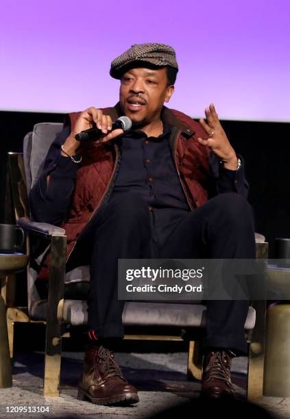 Russell Hornsby attends SCAD aTVfest 2020 - "Lincoln Rhyme: Hunt For The Bone Collector" Press Junket on February 29, 2020 in Atlanta, Georgia.