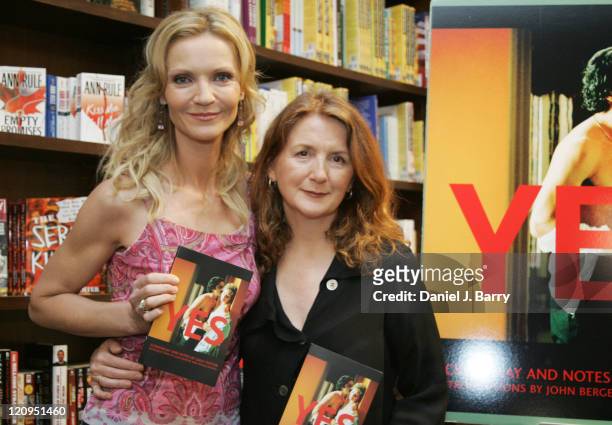 Joan Allen and Sally Potter during Joan Allen & Sally Potter Sign Their Book "Yes" at Barnes & Noble in New York City - June 23, 2005 at Barnes &...